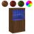 Servantă cu lumini LED, stejar maro, 60,5x37x100 cm GartenMobel Dekor
