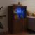 Servantă cu lumini LED, stejar maro, 60,5x37x100 cm GartenMobel Dekor