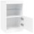 Servantă cu lumini LED, alb, 41x37x67 cm GartenMobel Dekor