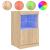 Servantă cu lumini LED, stejar sonoma, 41x37x67 cm GartenMobel Dekor