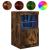 Servantă cu lumini LED, stejar fumuriu, 41x37x67 cm GartenMobel Dekor