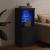 Servantă cu lumini LED, negru, 41x37x100 cm GartenMobel Dekor