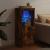 Servantă cu lumini LED, stejar fumuriu, 41x37x100 cm GartenMobel Dekor