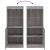 Servantă cu lumini LED, gri sonoma, 41x37x100 cm GartenMobel Dekor