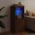 Servantă cu lumini LED, stejar maro, 41x37x100 cm GartenMobel Dekor