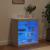 Servantă cu lumini LED, alb, 60,5x37x67 cm GartenMobel Dekor