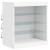 Servantă cu lumini LED, alb, 60,5x37x67 cm GartenMobel Dekor