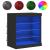 Servantă cu lumini LED, negru, 60,5x37x67 cm GartenMobel Dekor