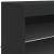 Servantă cu lumini LED, negru, 60,5x37x67 cm GartenMobel Dekor