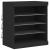Servantă cu lumini LED, negru, 60,5x37x67 cm GartenMobel Dekor