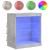 Servantă cu lumini LED, gri beton, 60,5x37x67 cm GartenMobel Dekor