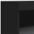 Servantă cu lumini LED, negru, 60,5x37x100 cm GartenMobel Dekor