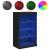 Servantă cu lumini LED, negru, 60,5x37x100 cm GartenMobel Dekor