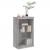 Servantă cu lumini LED, gri sonoma, 60,5x37x100 cm GartenMobel Dekor