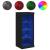 Servantă cu lumini LED, negru, 41x37x100 cm GartenMobel Dekor