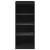 Servantă cu lumini LED, negru, 41x37x100 cm GartenMobel Dekor
