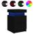 Noptiere cu lumini LED, 2 buc., negru, 35x39x55 cm GartenMobel Dekor
