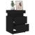 Noptiere cu lumini LED, 2 buc., negru, 35x39x55 cm GartenMobel Dekor