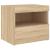 Noptiere cu lumini LED, 2 buc., stejar sonoma, 50x40x45 cm GartenMobel Dekor