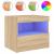 Noptiere cu lumini LED, 2 buc., stejar sonoma, 50x40x45 cm GartenMobel Dekor