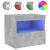 Noptieră cu lumini LED, gri beton, 50x40x45 cm GartenMobel Dekor