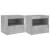Noptiere cu lumini LED, 2 buc., gri beton, 50x40x45 cm GartenMobel Dekor