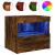 Noptiere cu lumini LED, 2 buc., stejar fumuriu, 50x40x45 cm GartenMobel Dekor