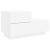 Noptieră cu lumini LED, alb, 70x36x40,5 cm GartenMobel Dekor