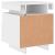 Noptiere cu lumini LED, 2 buc., alb, 40x39x48,5 cm GartenMobel Dekor