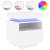 Noptiere cu lumini LED, 2 buc., alb, 40x39x48,5 cm GartenMobel Dekor
