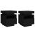 Noptiere cu lumini LED, 2 buc., negru, 40x39x48,5 cm GartenMobel Dekor