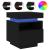 Noptiere cu lumini LED, 2 buc., negru, 40x39x48,5 cm GartenMobel Dekor