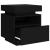 Noptiere cu lumini LED, 2 buc., negru, 40x39x48,5 cm GartenMobel Dekor