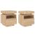 Noptiere cu lumini LED, 2 buc., stejar sonoma, 40x39x48,5 cm GartenMobel Dekor