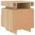 Noptiere cu lumini LED, 2 buc., stejar sonoma, 40x39x48,5 cm GartenMobel Dekor