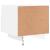 Noptiere cu lumini LED, alb, 40x39x37 cm GartenMobel Dekor
