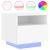 Noptiere cu lumini LED, alb, 40x39x37 cm GartenMobel Dekor