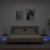 Noptiere cu lumini LED, 2 buc., alb, 40x39x37 cm GartenMobel Dekor