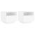 Noptiere cu lumini LED, 2 buc., alb, 40x39x37 cm GartenMobel Dekor