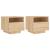 Noptiere cu lumini LED, 2 buc., stejar sonoma, 40x39x37 cm GartenMobel Dekor
