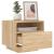 Noptiere cu lumini LED, 2 buc., stejar sonoma, 40x39x37 cm GartenMobel Dekor