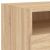 Noptiere cu lumini LED, 2 buc., stejar sonoma, 40x39x37 cm GartenMobel Dekor