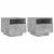 Noptiere cu lumini LED, 2 buc., gri beton, 40x39x37 cm GartenMobel Dekor