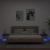 Noptiere cu lumini LED, 2 buc., gri beton, 40x39x37 cm GartenMobel Dekor