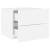 Noptiere montate pe perete cu lumini LED, 2 buc., alb GartenMobel Dekor