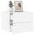 Noptiere montate pe perete cu lumini LED, 2 buc., alb GartenMobel Dekor
