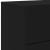 Noptiere montate pe perete cu lumini LED, 2 buc., negru GartenMobel Dekor