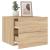 Noptiere montate pe perete cu lumini LED, 2 buc., stejar sonoma GartenMobel Dekor