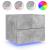 Noptiere montate pe perete cu lumini LED, 2 buc., gri beton GartenMobel Dekor