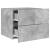 Noptiere montate pe perete cu lumini LED, 2 buc., gri beton GartenMobel Dekor